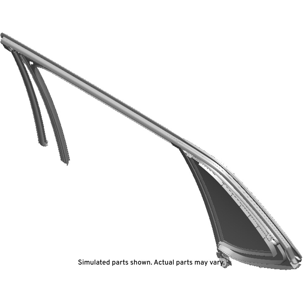 GM Genuine Parts Rear Passenger Side Door Window Weatherstrip
