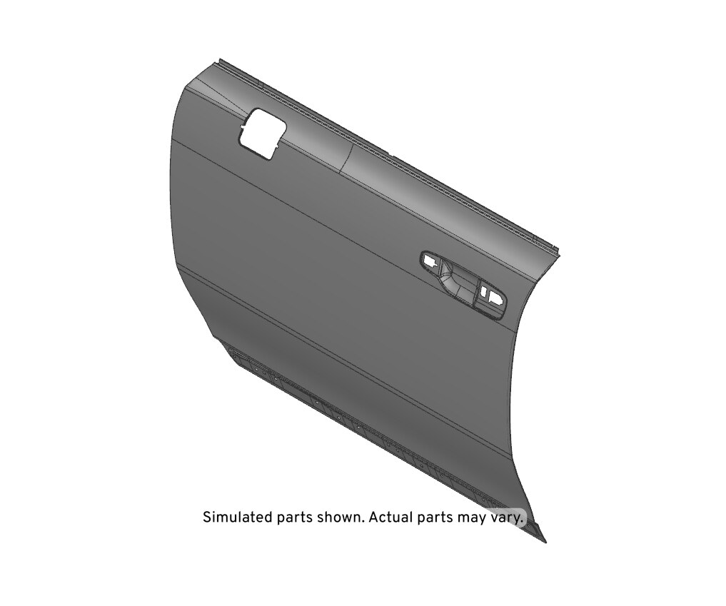GM Genuine Parts Front Driver Side Door Outer Panel