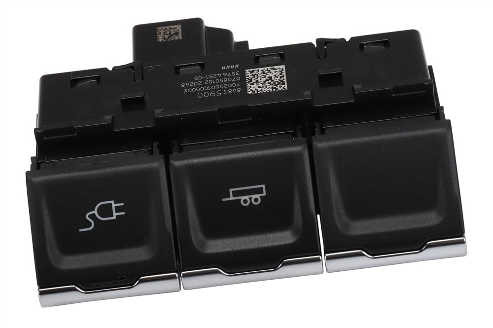 GM Genuine Parts Jet Black Passenger Side Side Instrument Panel Center Accessory Function Switch