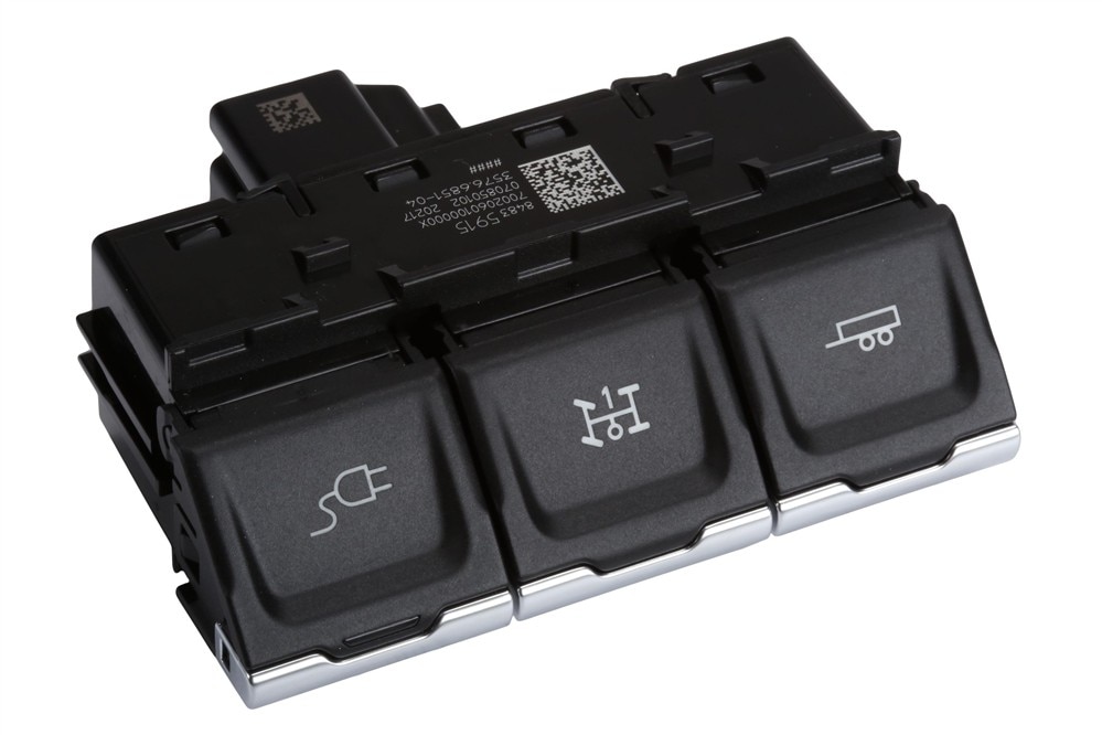 GM Genuine Parts Jet Black Passenger Side Side Instrument Panel Center Accessory Function Switch