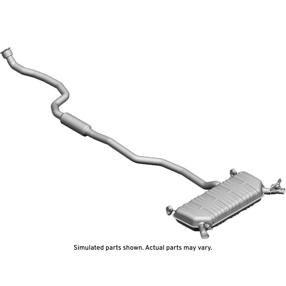 GM Genuine Parts Exhaust Muffler with Exhaust Pipe