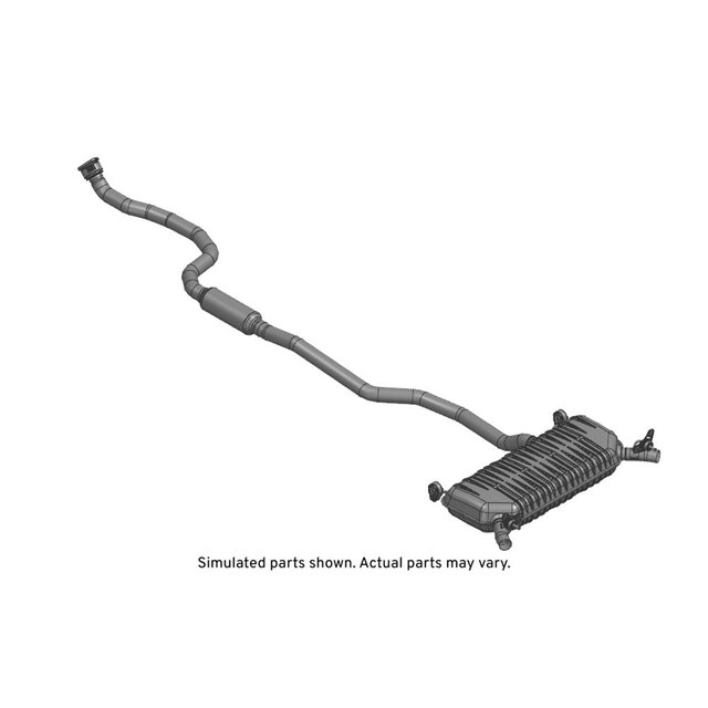 GM Genuine Parts Exhaust Muffler with Exhaust Pipe