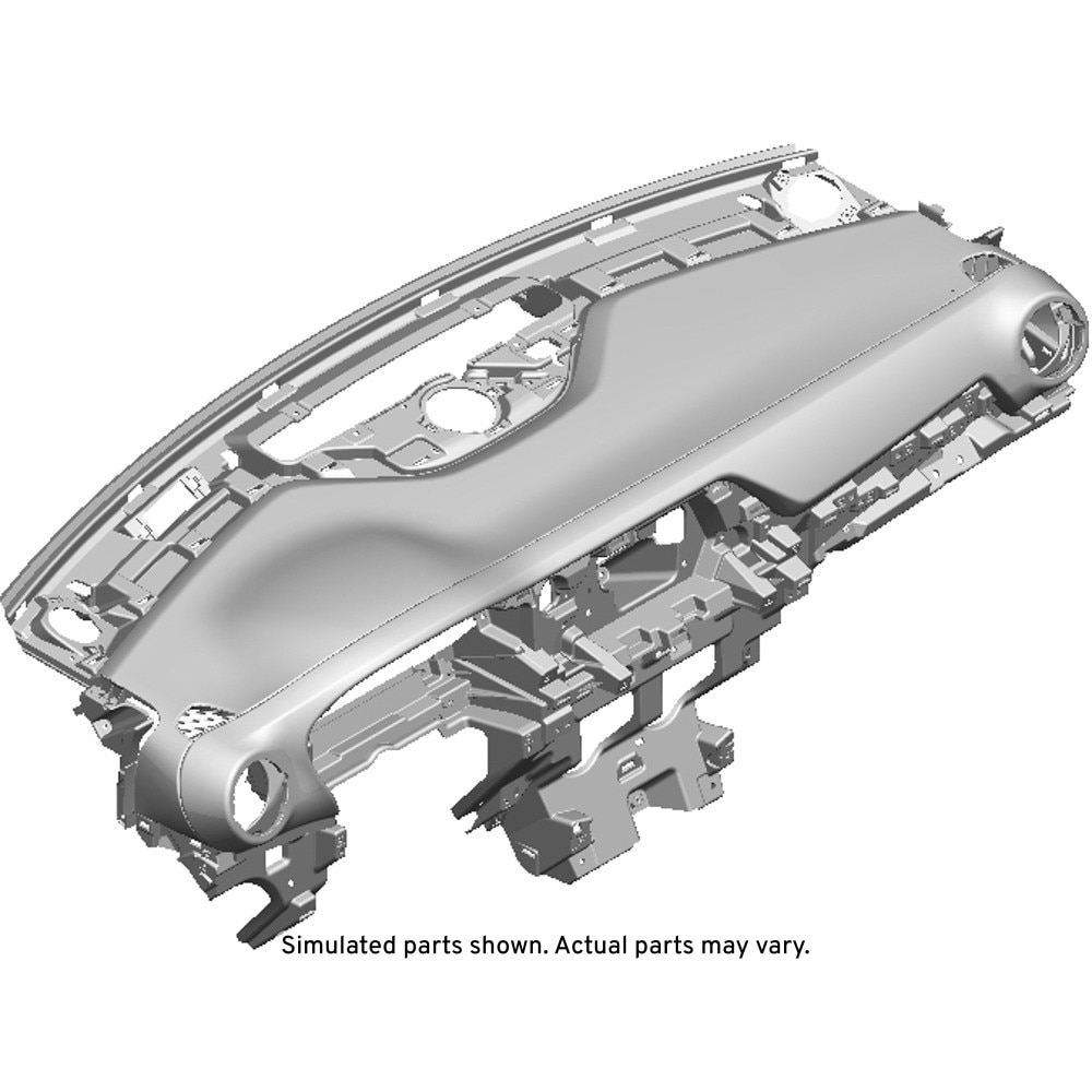 GM Genuine Parts Jet Black Instrument Panel Upper Trim Panel