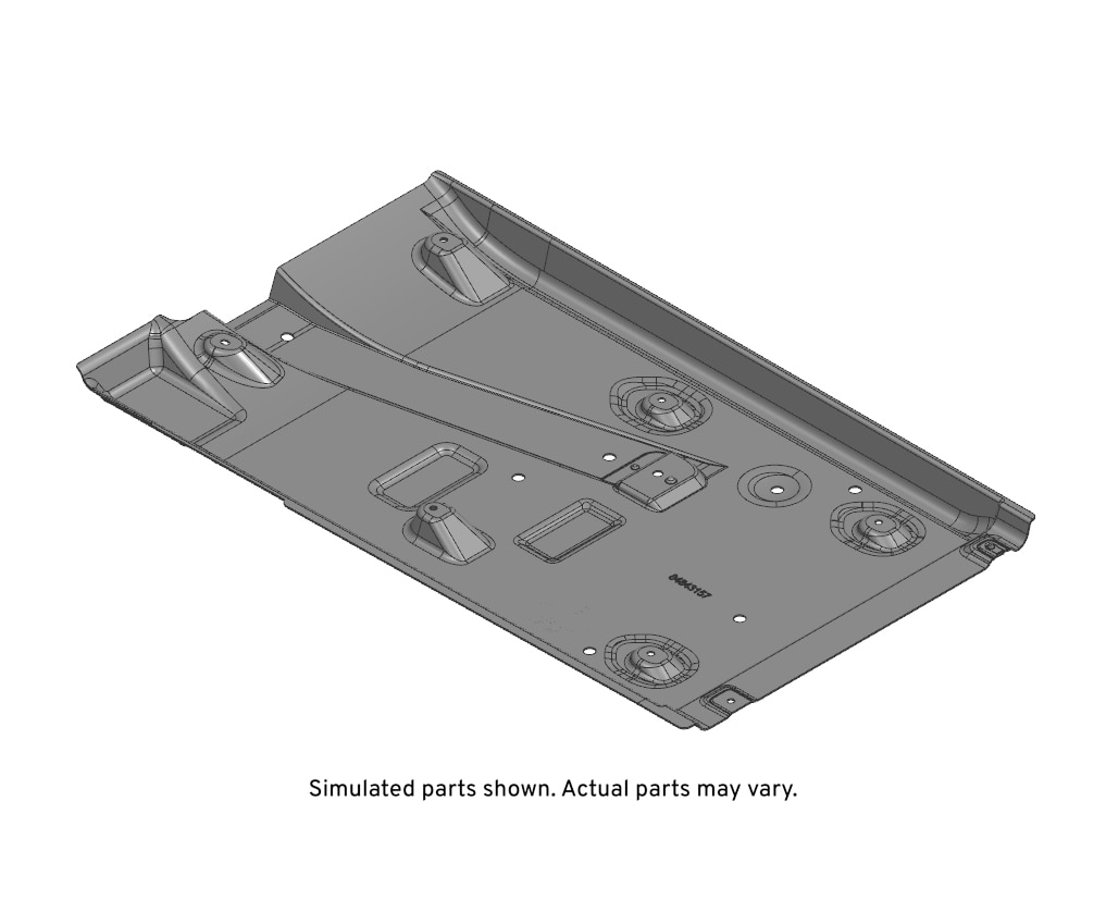 GM Genuine Parts Passenger Side Underbody Front Air Deflector