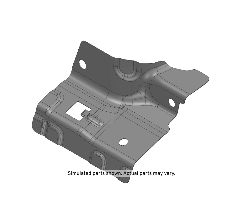 GM Genuine Parts Passenger Side Body Lock Pillar Lower Filler