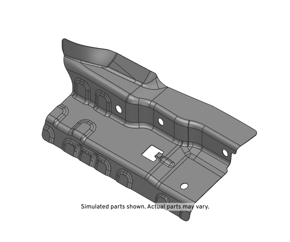 GM Genuine Parts Passenger Side Body Lock Pillar Lower Filler