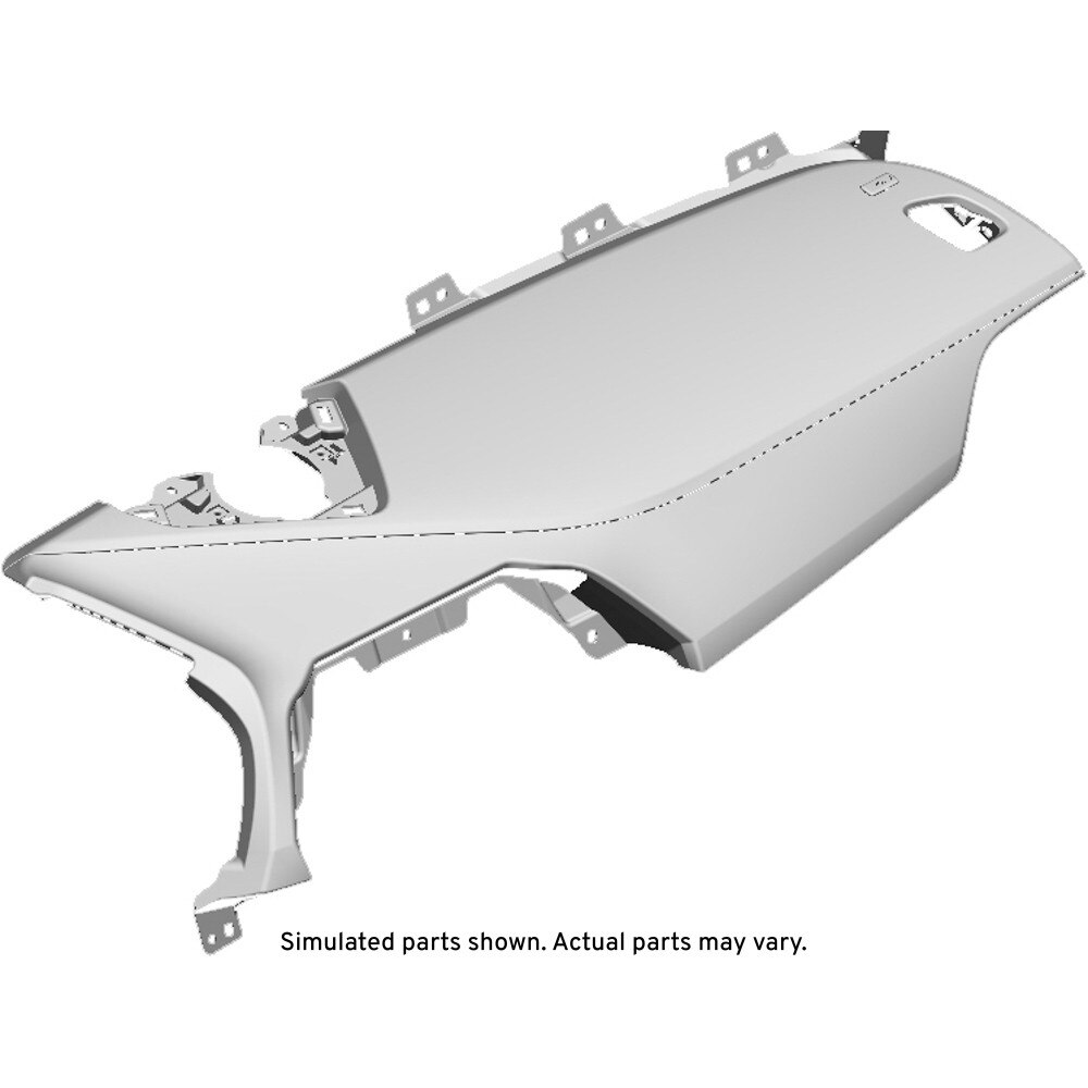GM Genuine Parts Light Gray Passenger Side Instrument Panel Upper Trim Panel
