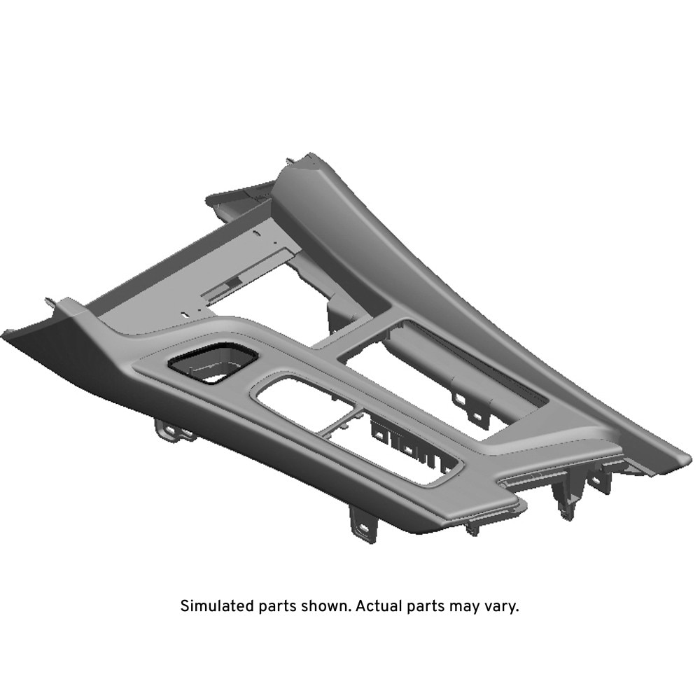 GM Genuine Parts Nighthawk Carbon Front Floor Console Trim Plate