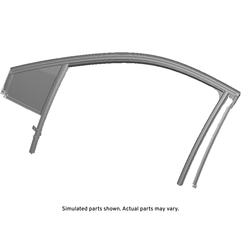 GM Genuine Parts Front Driver Side Door Window Weatherstrip