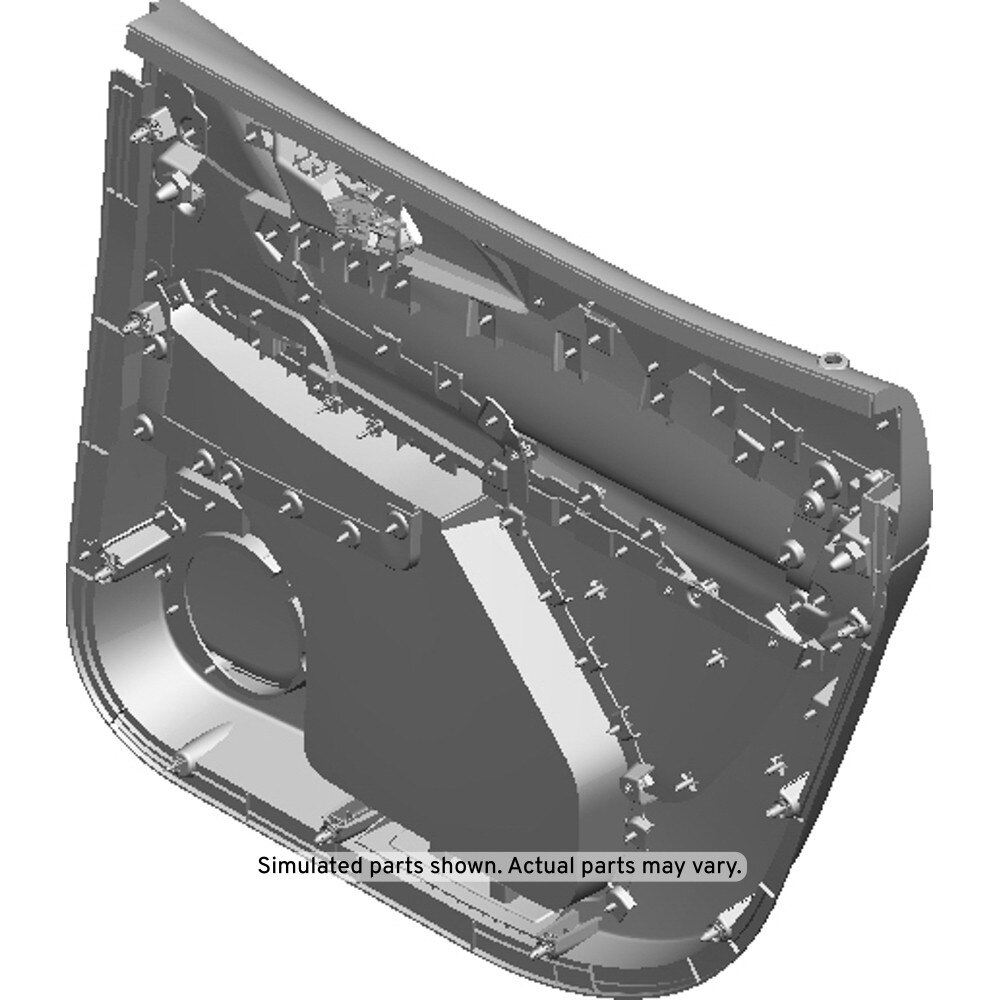 GM Genuine Parts Backen Black Rear Driver Side Door Trim