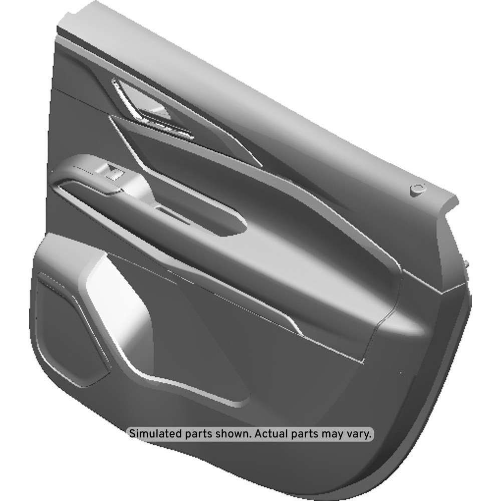 GM Genuine Parts Backen Black Rear Passenger Side Door Trim
