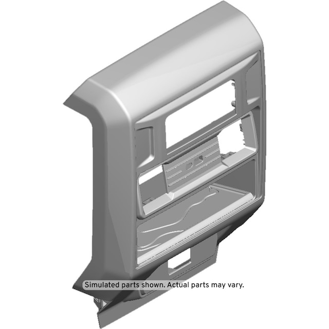 GM Genuine Parts Black Front Floor Console Rear Trim Panel
