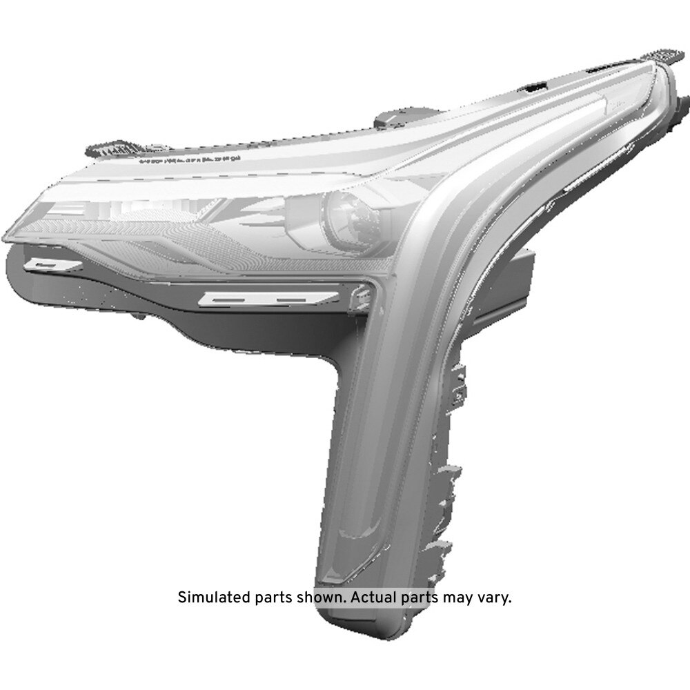 GM Genuine Parts Incandescent Driver Side Headlamp