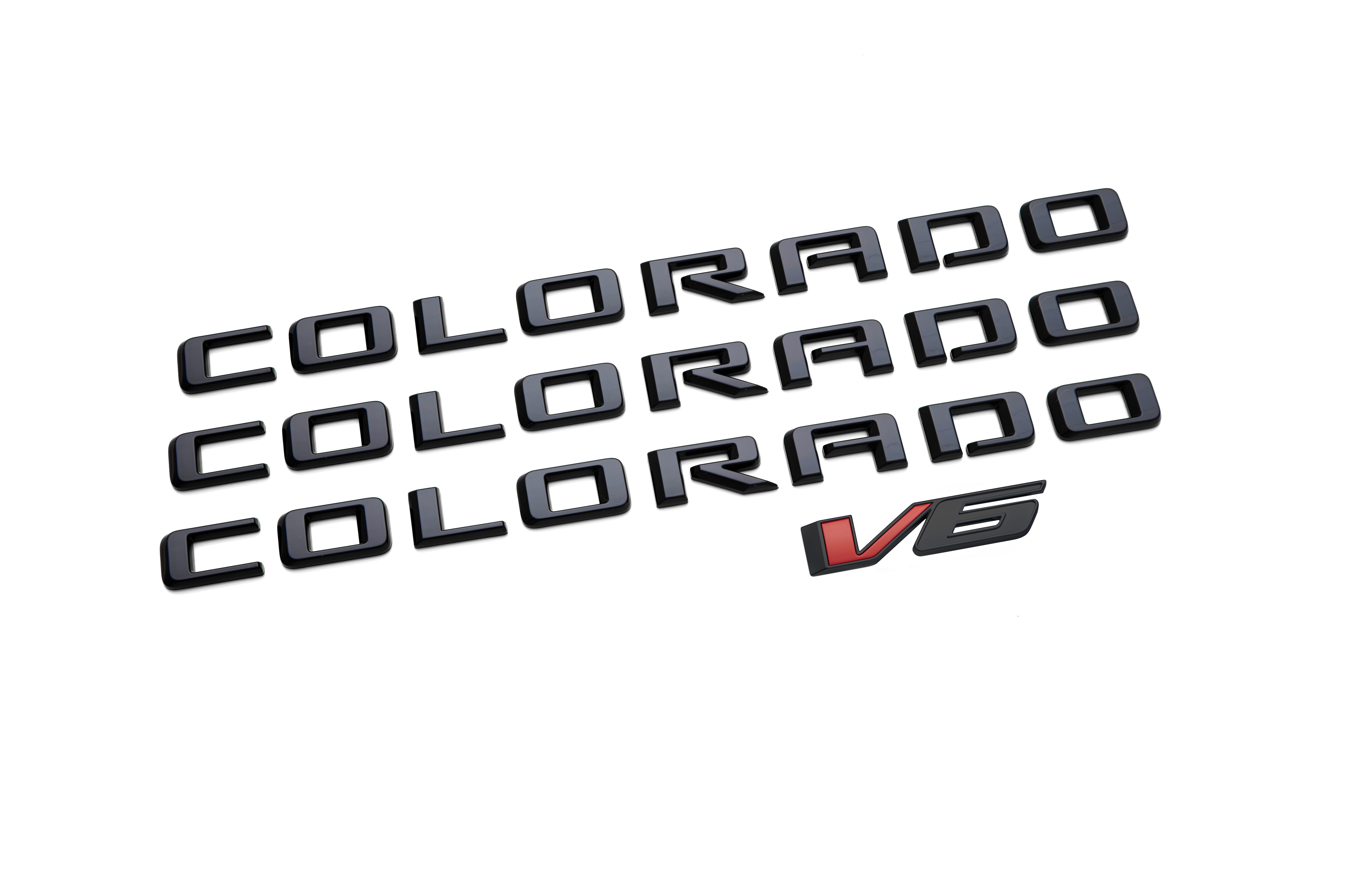 Colorado Emblems in Black (for Models with V6 engine)