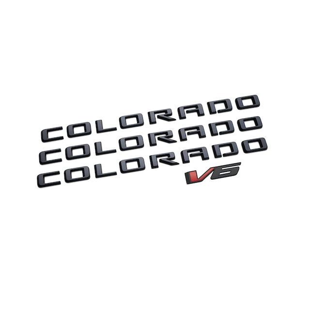 Colorado Emblems in Black (for Models with V6 engine)