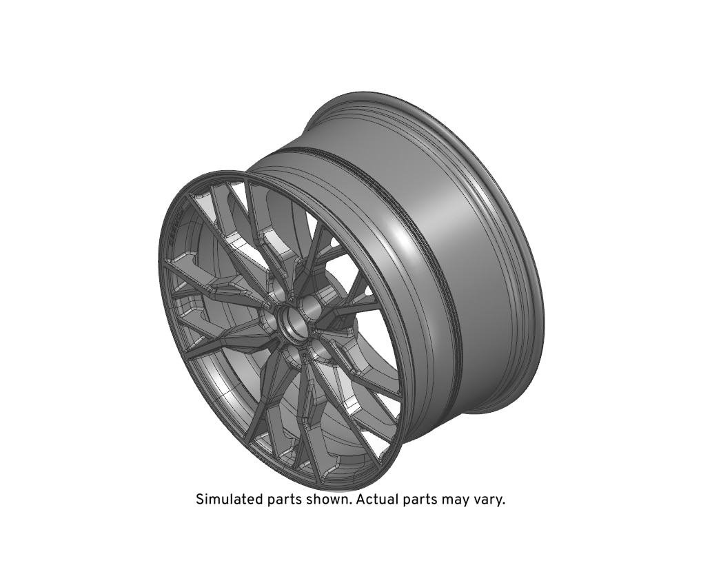 GM Genuine Parts High Gloss Black Rear Wheel