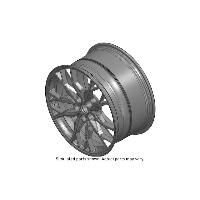 GM Genuine Parts High Gloss Black Rear Wheel