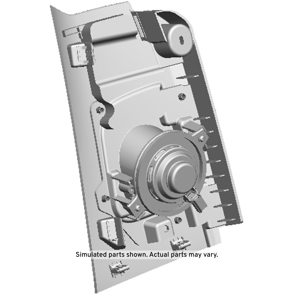 GM Genuine Parts Very Dark Atmosphere Driver Side Body Rear Corner Upper Garnish Molding
