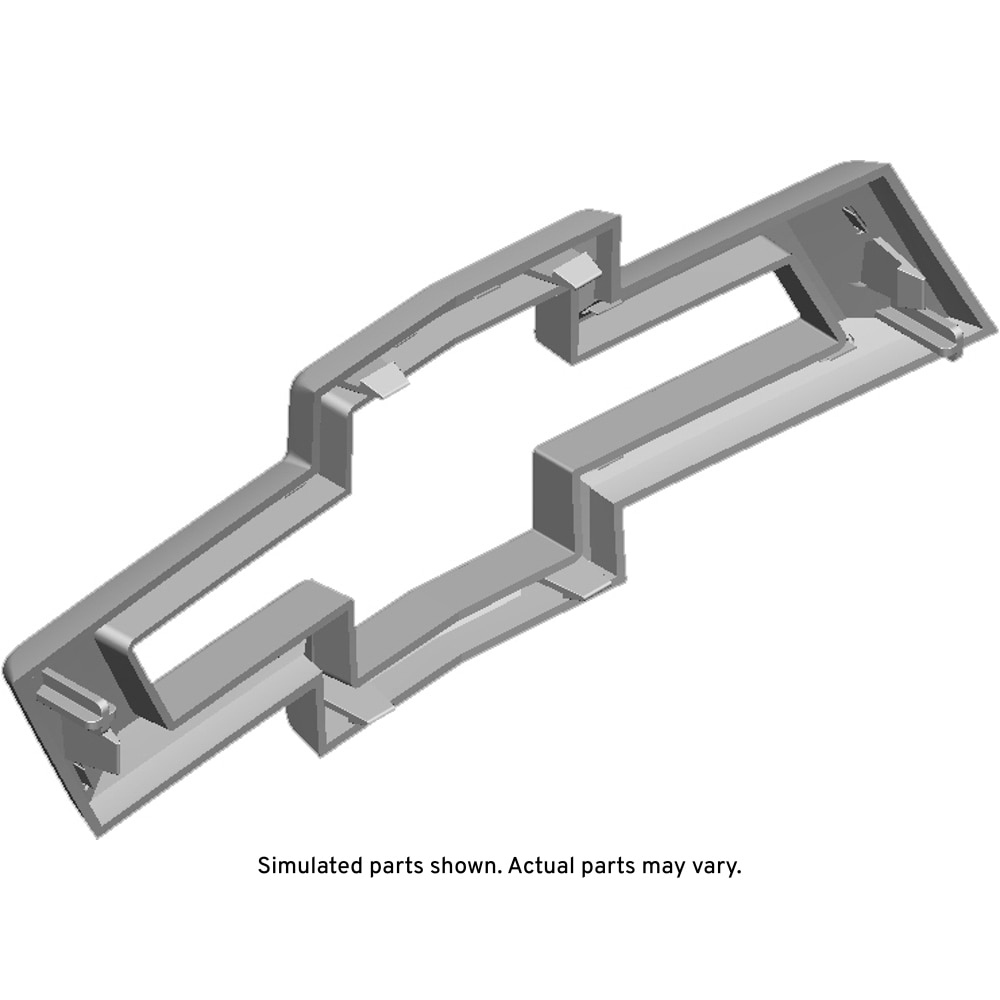 GM Genuine Parts Exterior Bright Chrome Front Grille Emblem