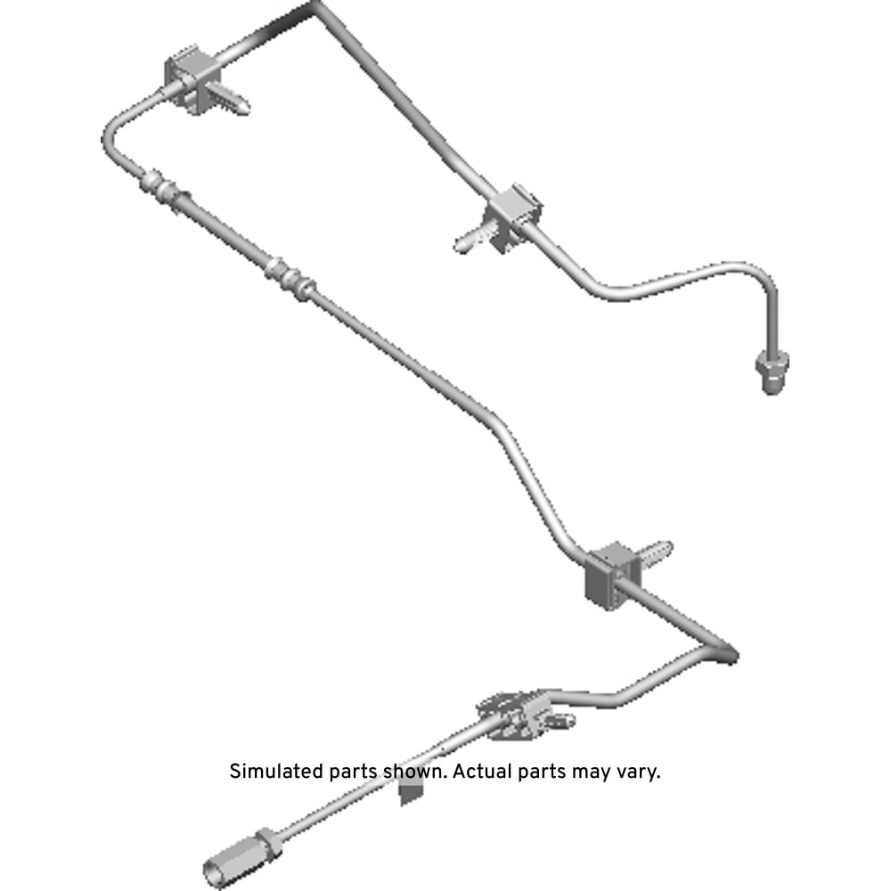 GM Genuine Parts Front Passenger Side Brake Pipe