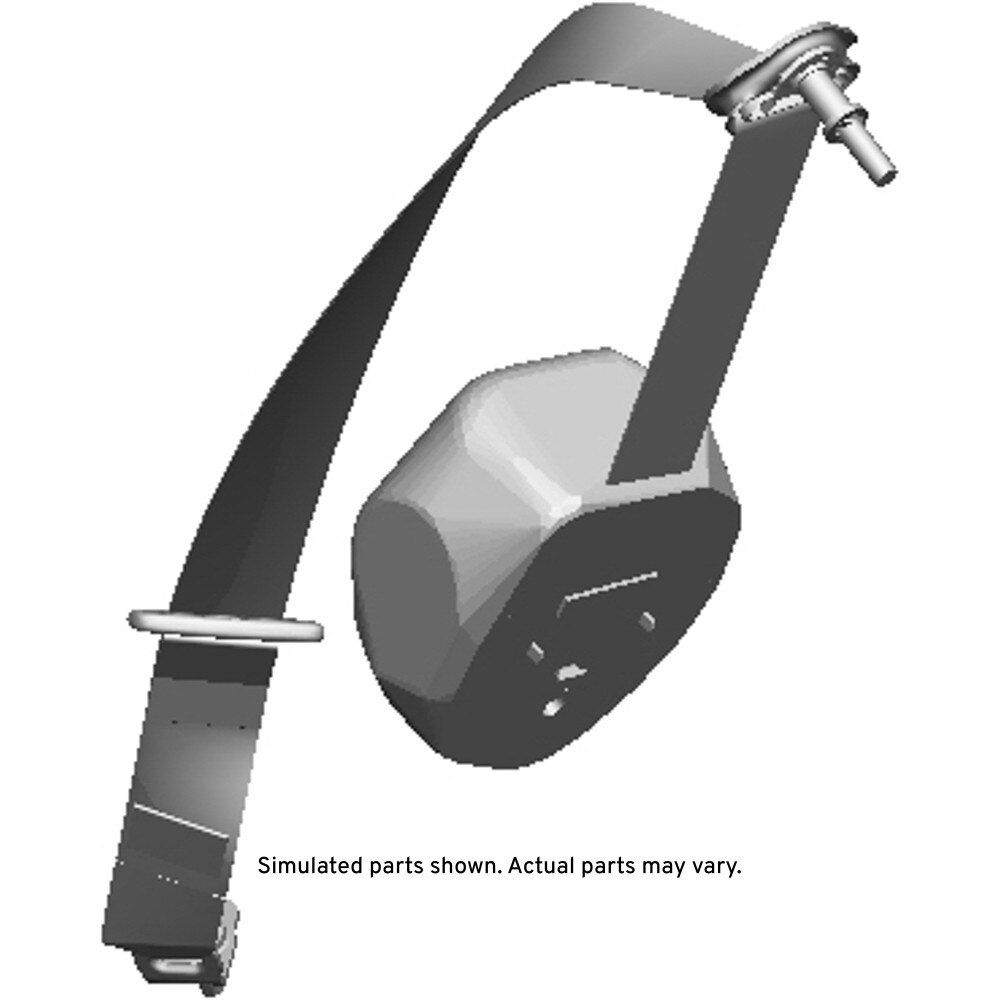GM Genuine Parts Light Titanium Rear Driver Side Seat Belt Retractor