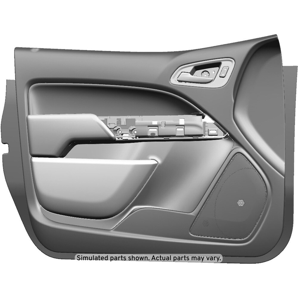 GM Genuine Parts Black Front Driver Side Door Trim