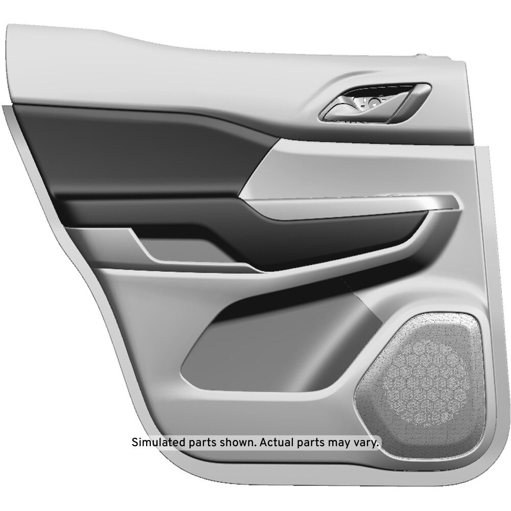 GM Genuine Parts Gray Rear Driver Side Door Trim