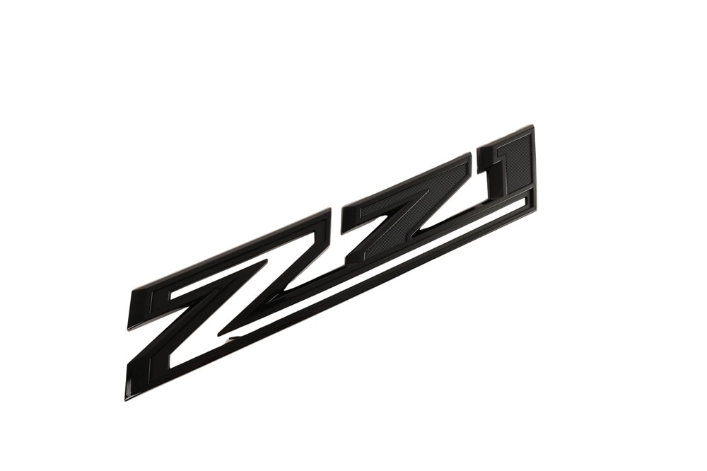 GM Genuine Parts Black Front Passenger Side Fender Marketing Name Plate