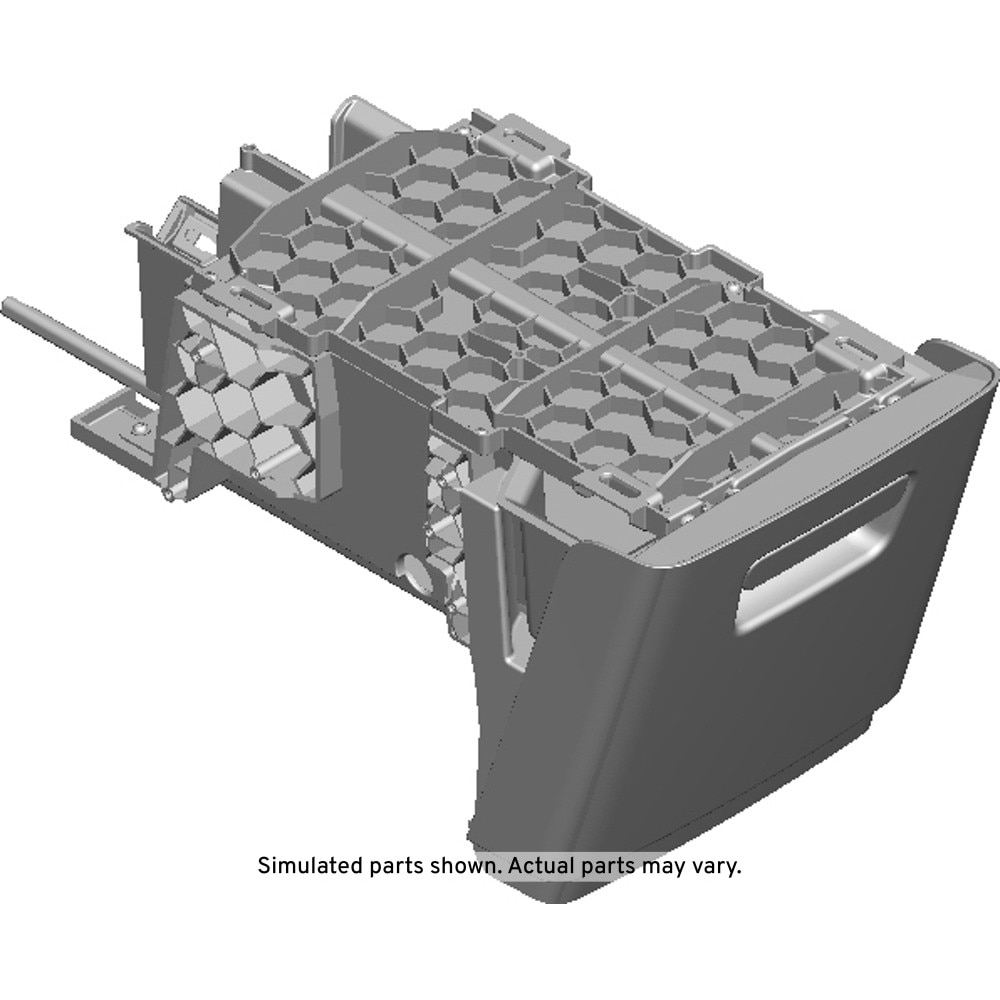 GM Genuine Parts Titanium Front Floor Console Rear Compartment