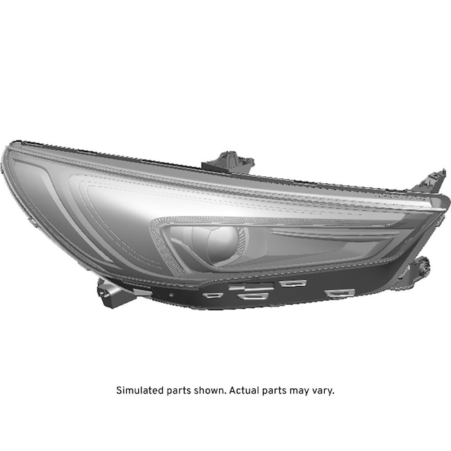 GM Genuine Parts Passenger Side Headlamp