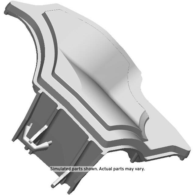 GM Genuine Parts Passenger Side Body Hinge Pillar Lower Baffle