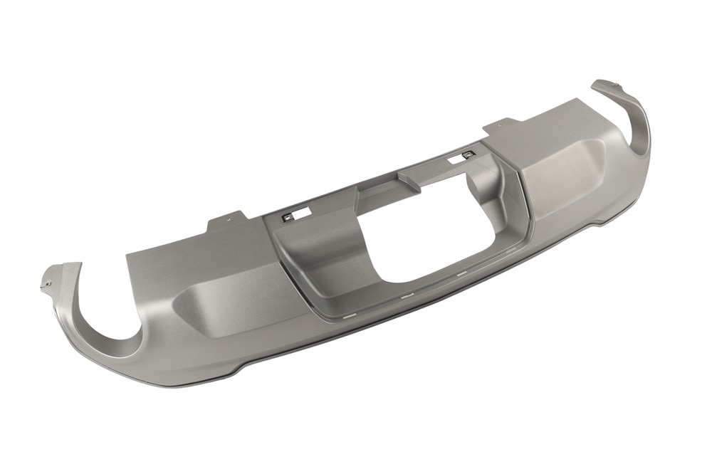 GM Genuine Parts Silver Rear Bumper Fascia Lower Skid Plate Package