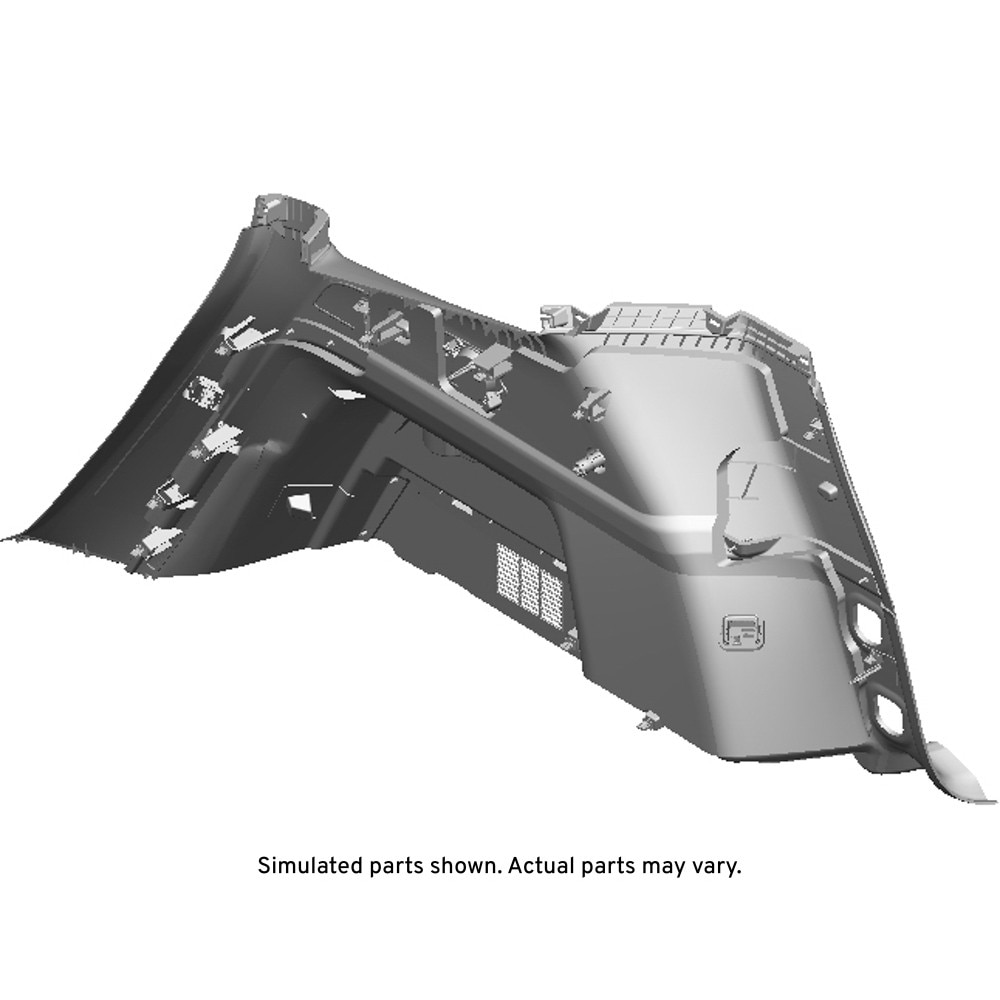 GM Genuine Parts Jet Black Driver Side Quarter Lower Rear Trim Panel