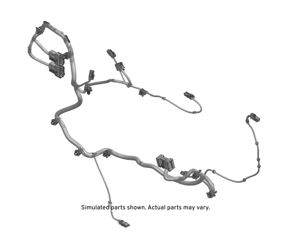 GM Genuine Parts Front Passenger Side Door Lock Wiring Harness