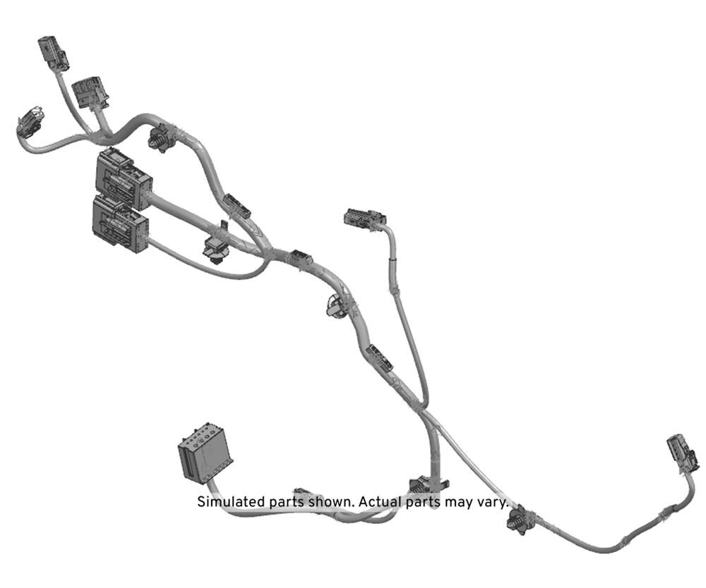 GM Genuine Parts Rear Passenger Side Door Lock Wiring Harness