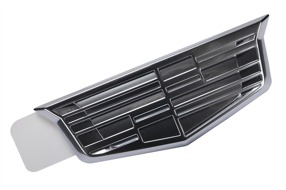 GM Genuine Parts Exterior Bright Chrome Front Passenger Side Fender Vehicle Name Plate