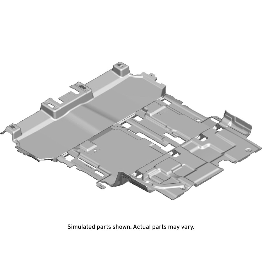 GM Genuine Parts Backen Black Rear Floor Panel Carpet