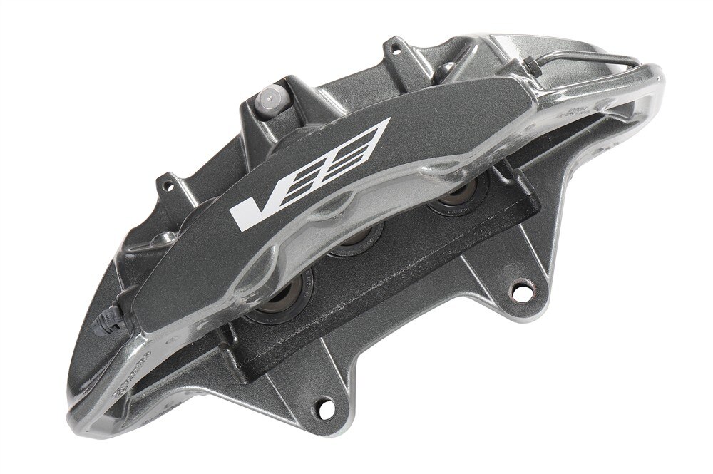 GM Genuine Parts Harbor Gray Metallic Front Brake Caliper without Pads and Bracket