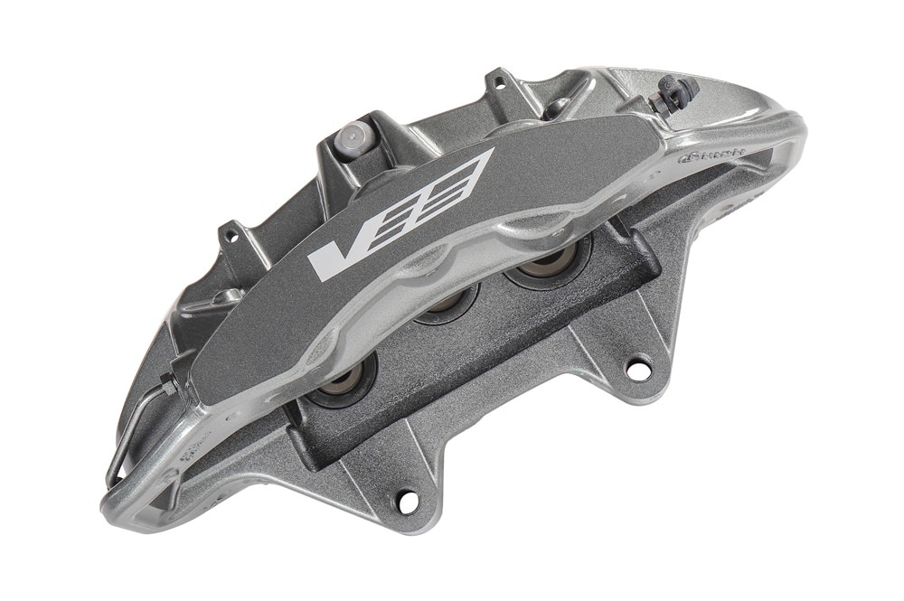GM Genuine Parts Harbor Gray Metallic Front Passenger Side Brake Caliper without Pads and Bracket