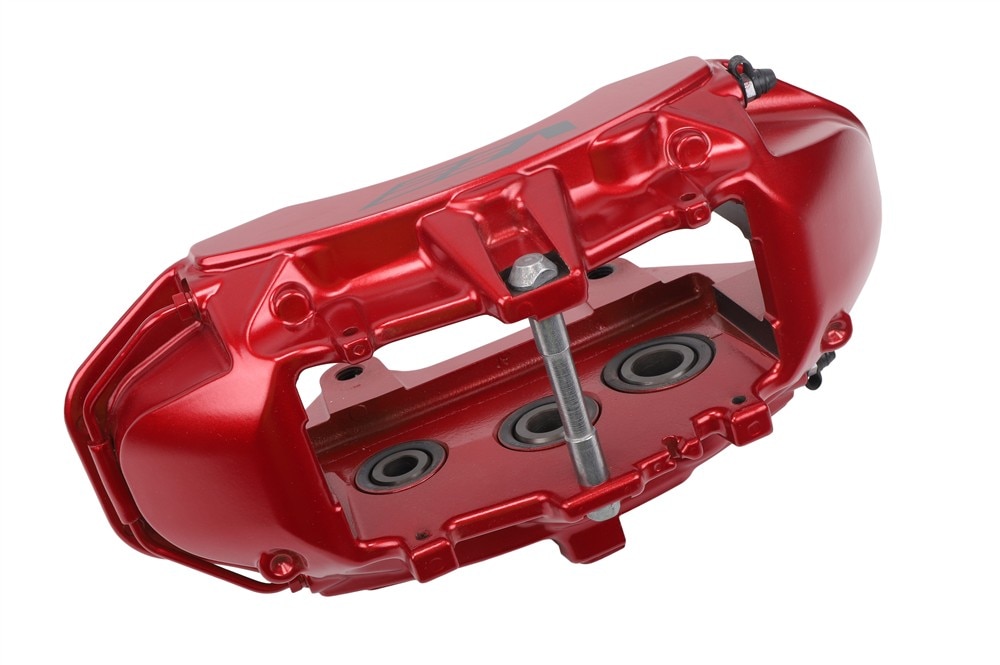 GM Genuine Parts Edge Red Front Brake Caliper without Pads and Bracket