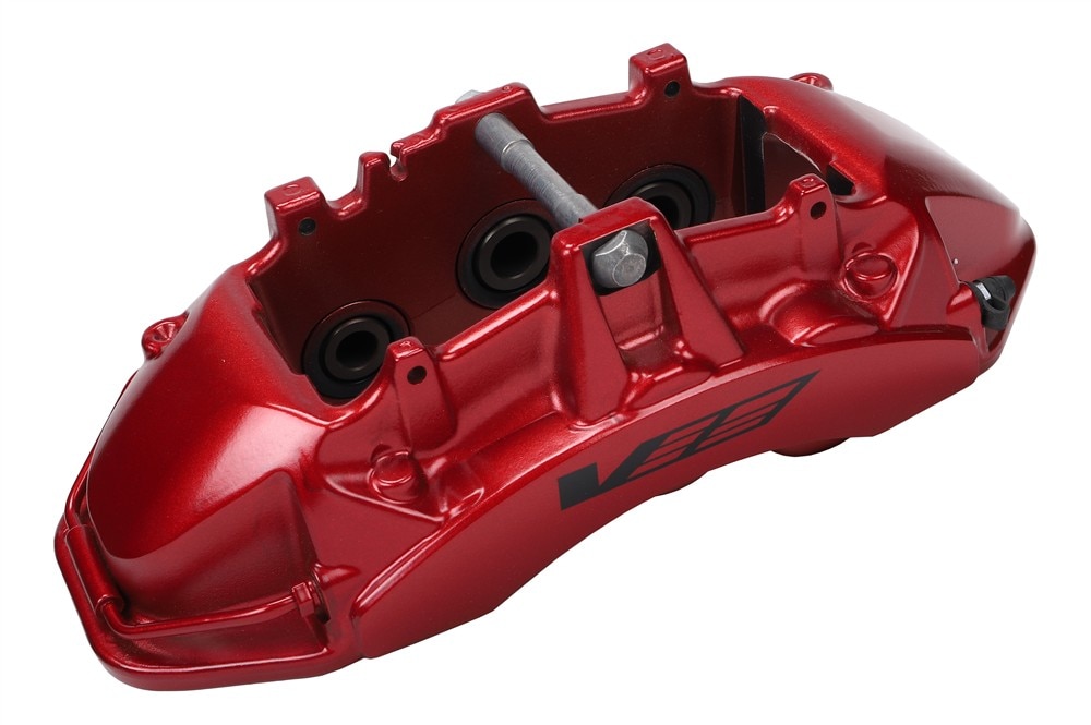 GM Genuine Parts Edge Red Front Passenger Side Brake Caliper without Pads and Bracket