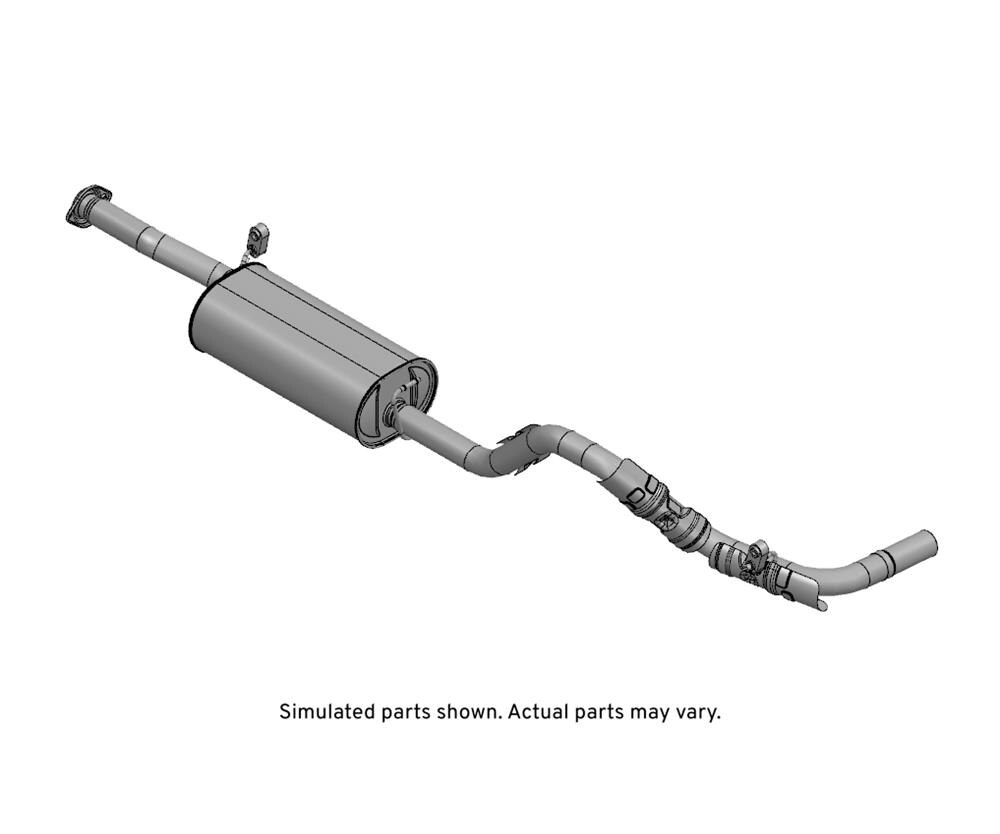 GM Genuine Parts Exhaust Muffler with Exhaust Pipe
