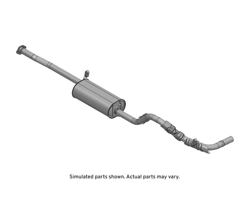 GM Genuine Parts Exhaust Muffler with Exhaust Pipe