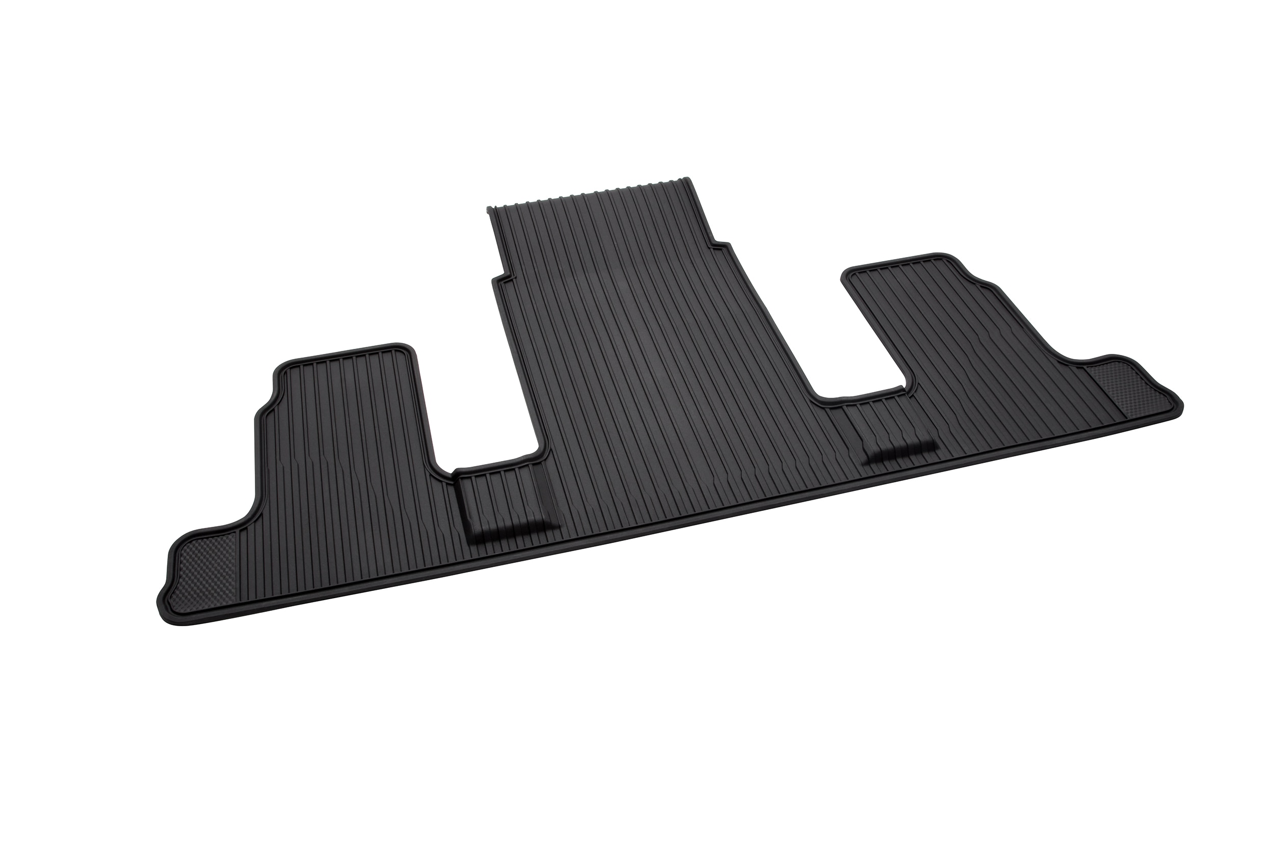 Third-Row One-Piece Premium All-Weather Floor Liner in Jet Black