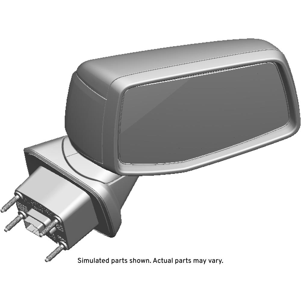 GM Genuine Parts Exterior Bright Chrome Passenger Side Door Mirror