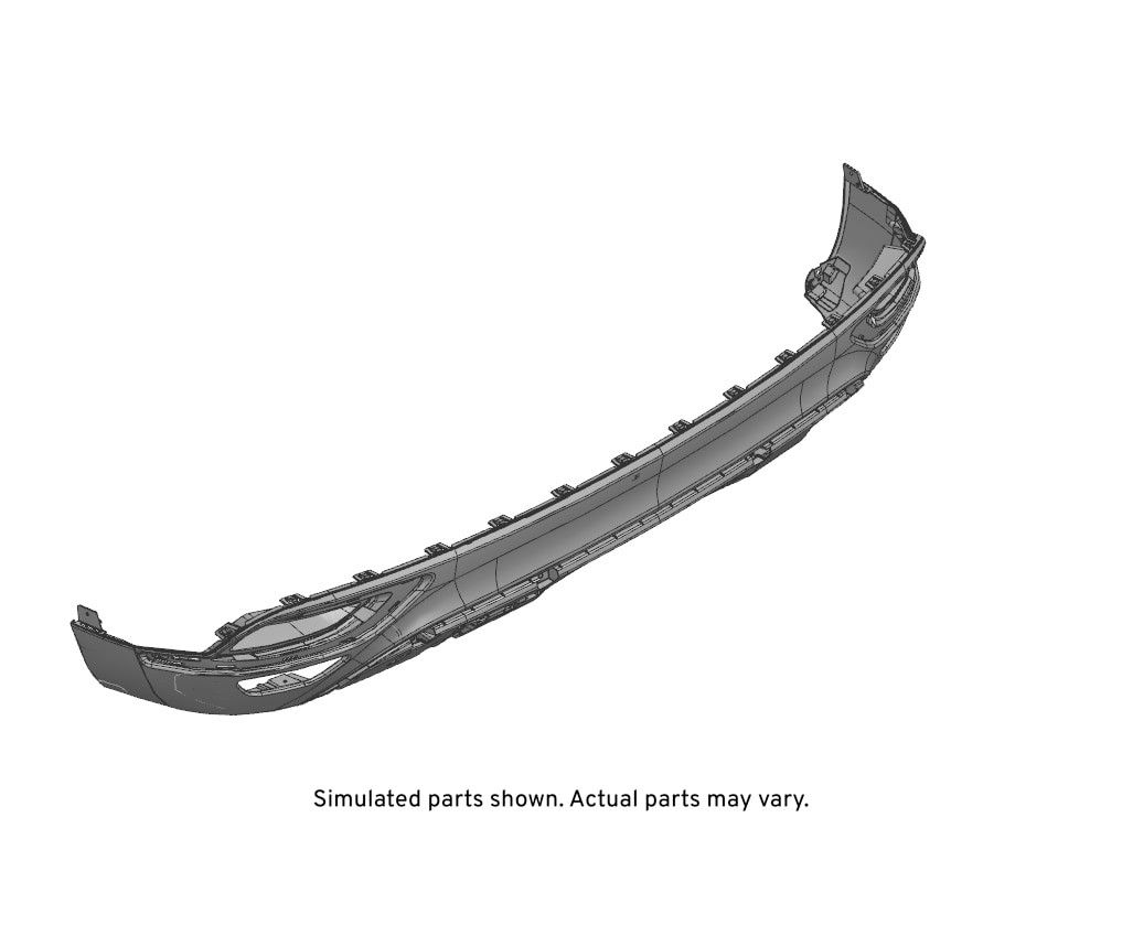 GM Genuine Parts Black Rear Bumper Lower Fascia