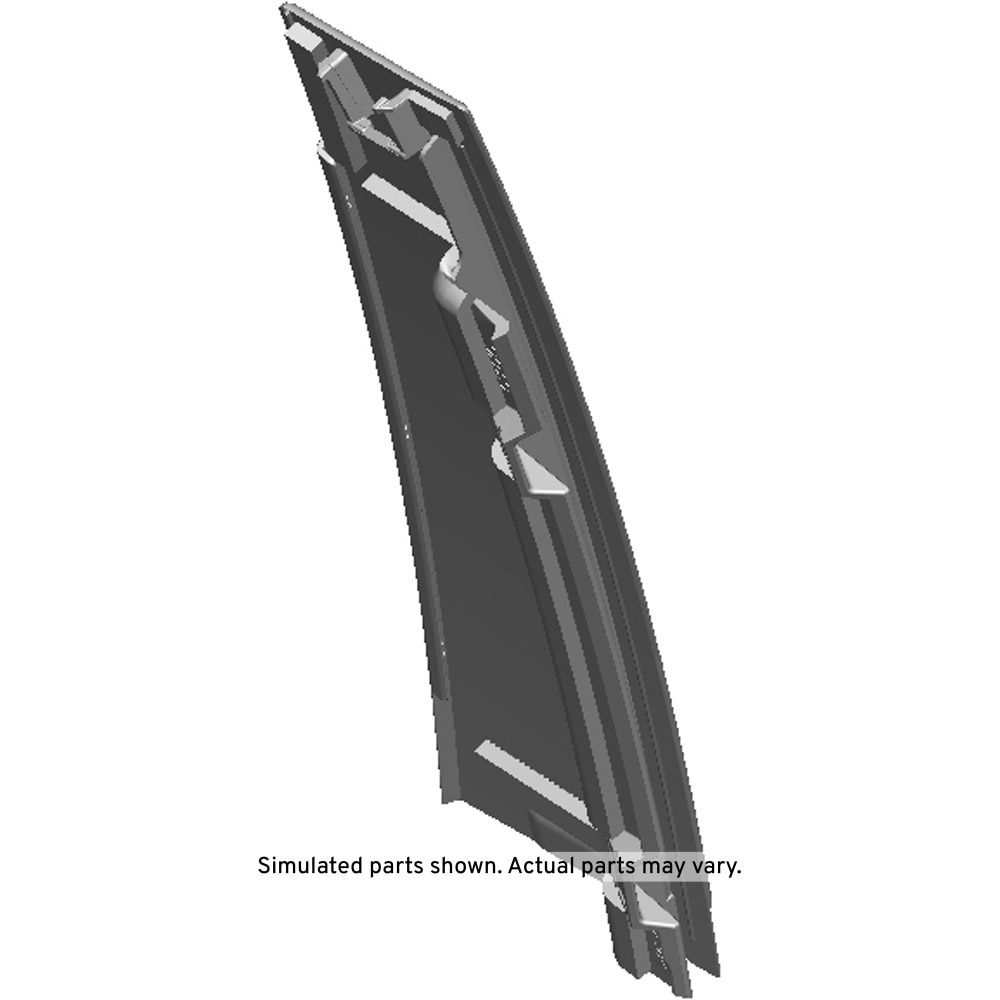 GM Genuine Parts Rear Passenger Side Door Window Frame Front Applique