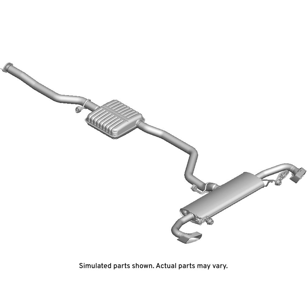 GM Genuine Parts Exhaust Muffler with Exhaust Pipe