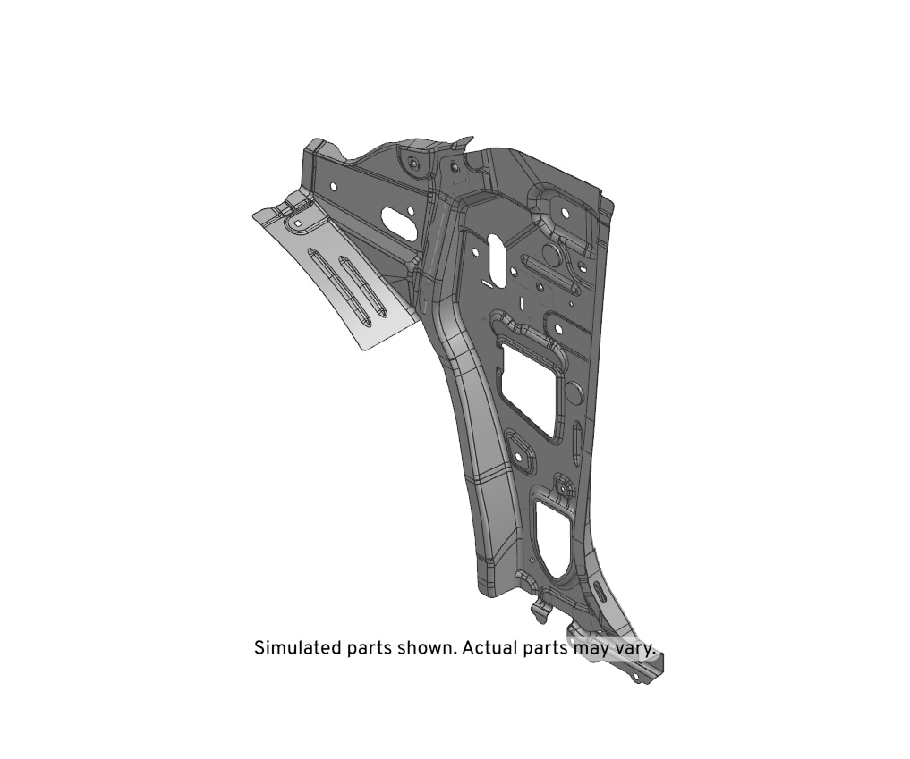 GM Genuine Parts Driver Side Body Hinge Pillar Inner Panel