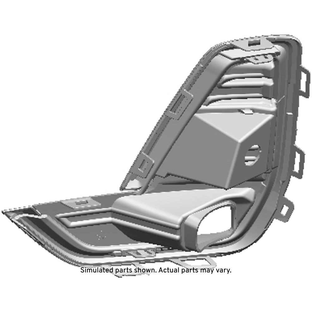 GM Genuine Parts Black Front Passenger Side Fog Lamp Opening Cover